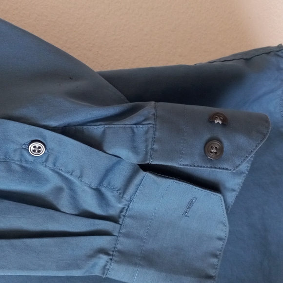 Regis Soft Blue Men's Long Sleeve Buttton Down Neck 16½ - Picture 5 of 8